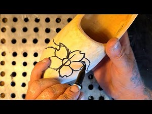 Beginner wood carving with a Dremel & the bits.