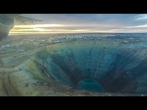Antonov AN-38 over Mirny/Мирный and Mir/Мир Diamond Mine