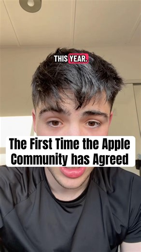 The First Time the Apple Community has Agreed