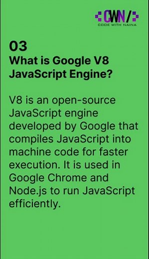 What is Google V8 JavaScript Engine? #3