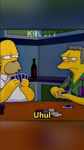 HOMER É UM GÊNIO DO POKER #simpsons