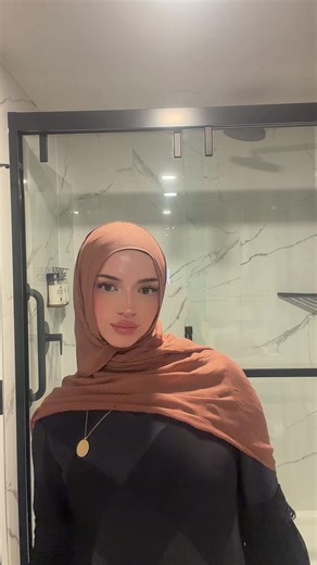 easy full coverage hijab tutorial ☺️ #hijabtutorial #hijab #grwm #ramadan #fyp