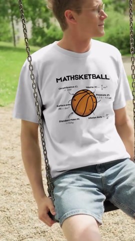 Mathsketball Print Design - Math Basketball Shirt Design - Etsy