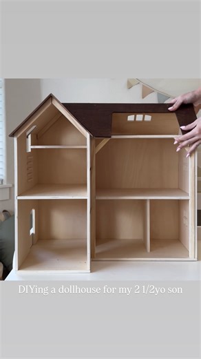 Elizabeth Homen on Instagram: "Like how cuuuute 🥹 my five-year-old daughter has a couple of dollhouses and her little brother is always wanting to play with her! So I thought it would be really fun to surprise him and DIY his very own cowboy themed dollhouse! I found the cutest house, furniture, and mice from @bellalunatoys ! He loved it! #craftymom #playroom #toysforkids #giftguide What do you guys like best!?"