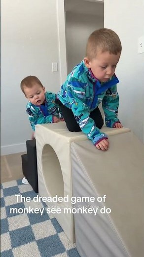 The dreaded game of monkey see monkey do ❣️ Happy Babies Kidz View 💕 #happybabieskidzview