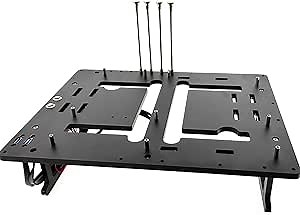 Open Air Frame Computer Case PC Test Bench Aluminum Computer Cases Shell, Support Installation of Water Cooling Devices Compatible with ITX/MATX/ATX Motherboards(ATX Motherboard)