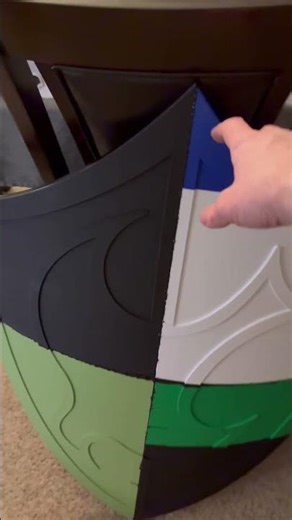 Peacemaker shield all done printing and assemble #cosplayprops #3dprinting #peacemaker #dcuniverse