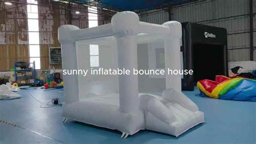 Commercial Inflatable Bouncer  Modern Wedding Party Use Jump Castle White Inflatable Castle for Children