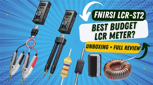 Unlock the full potential of precision testing with the FNIRSI LCR-ST2 Digital Tweezer LCR ESR Meter! In this video, I unbox, test, and give a full review of this powerful 2-in-1 electronic component tester that measures resistance, capacitance, inductance, ESR, diodes, and even voltage up to ±30V. Whether you're an electronics hobbyist, technician, or engineer, the LCR-ST2 offers multi-frequency testing (100Hz–100kHz), adjustable test voltages, auto-recognition, intelligent sorting, Kelvin clip