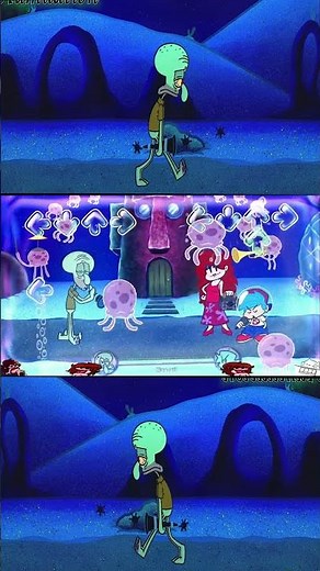 Friday Night Funkin' Mistful Crimson Morning (FNF Mod) It's Squidward VS BF in Humilation