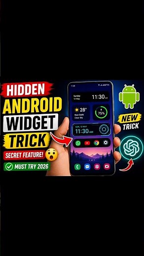 🔥 Hidden Android Widget Trick 2026 😱