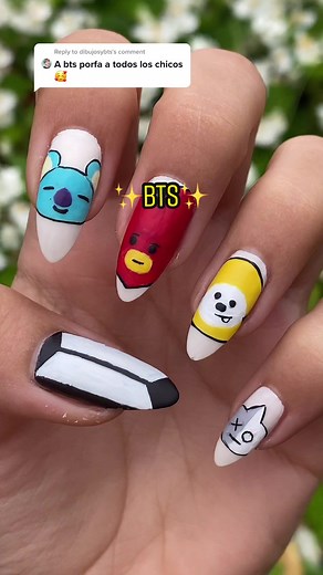 Arte de Uñas Inspirado en BTS