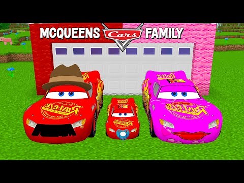 THIS IS REAL Lightning McQUEENS Family : DAD MOM and Son in Minecraft - Gameplay Video