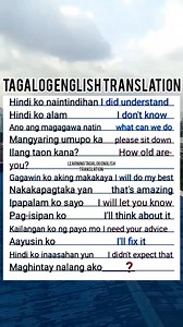 #education #educational #vocabulary #studentlife #students | Learning Tagalog English Translation