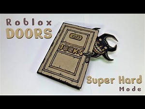 Roblox DOORS - Super Hard Mode !!! - Puzzle Game Book [ Part 1 ] - DIY Game , Paper Craft