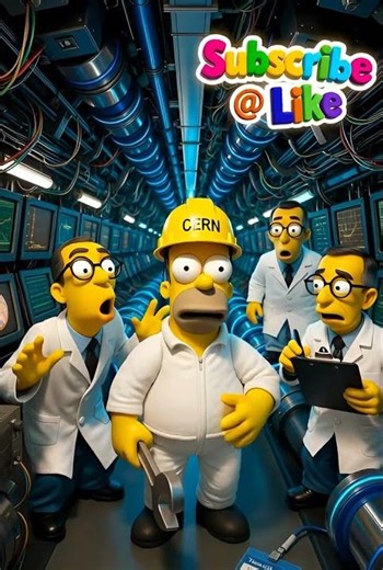 Homer Simpson and the Large Hadron Collider. #thesimpsons