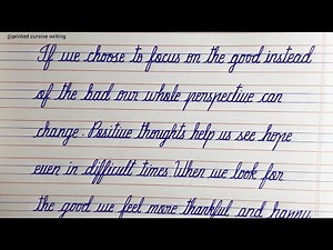 CURSIVE WRITING for Beginners in 4 lines note | Cursive Handwriting Tutorial