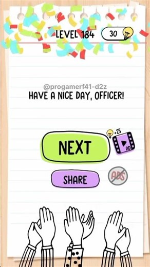 brain test game level 184-185#progamer #games #braintestsolution #shorts