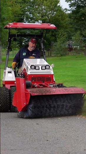 Clear the way with the Ventrac Power Broom! 🍂❄️