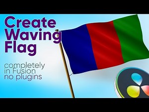Create waving flag completely in Davinci Resolve | No plugins