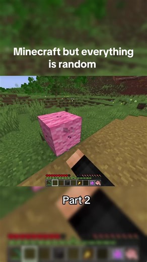 Credits-xnesterio) Minecraft but everything is random part 2 #fyp #minecraftchallenge #viral #gaming #minecraftbedrock