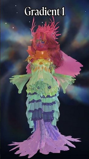 Making Gradient outfits in dti 🌈🖤🤍