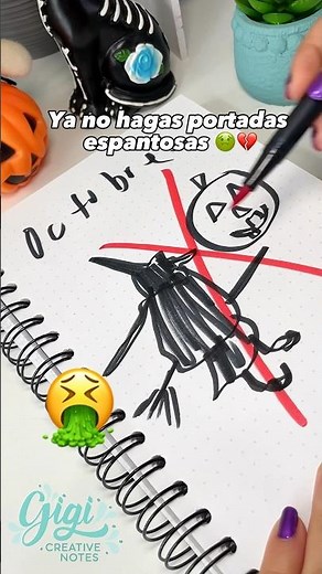 Portada para octubre🍁 #portadasbonitas #tutorial #octubre #caligrafiamoderna