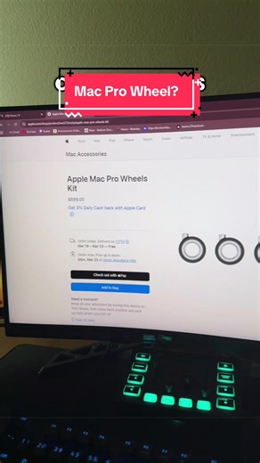 Why are the Mac Pro wheels $700? #apple #wheels #mac #macpro #techtok