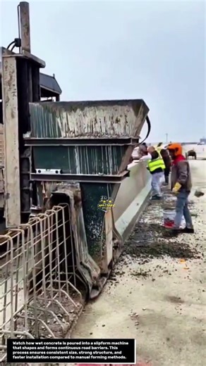 This Machine Pours Perfect Concrete Barriers In One Pass