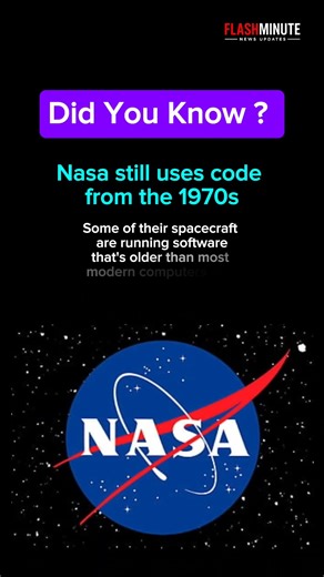 NASA Still Uses Software From the 1970s 🤯😱#nasa #techfacts #didyouknow #space #ai #shorts