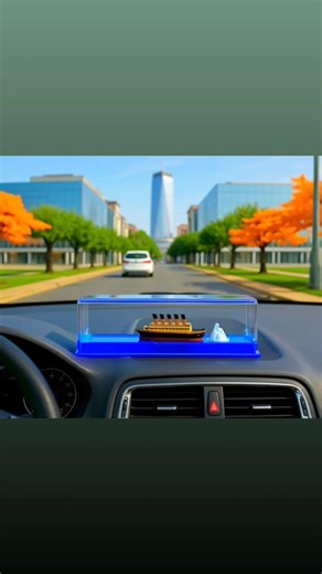 Amazing Floating Ship Gadgets For Car Dashboard 🚢🔥 #shorts #youtubeshorts #gadgets #unboxing