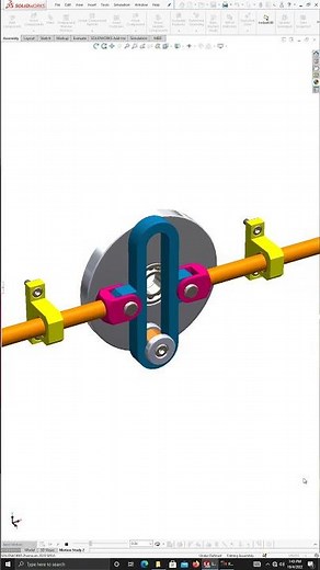 Reciprocating Motion #solidworks #mechanical #engineering
