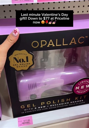 If she loves getting her nails done, GET THIS!! 😍😍 Our salon-quality, At-home nail kit is currently on offer for only $77 at Priceline. Check your local stores to grab one before they sell out this Valentine's day ✨✨ #gelpolish #valentinesday #giftideas