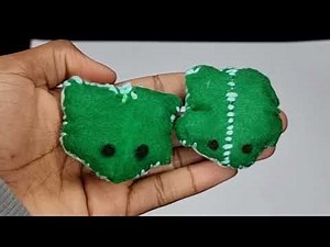 How to make cute felt frogs