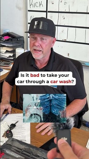 Should you take your car through a drive-through car wash??
