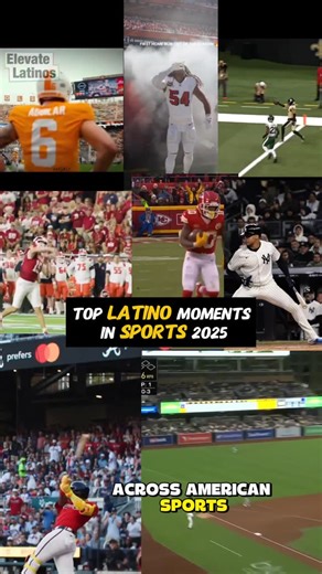 Elevate Latinos on Instagram: "2025 has been a breakout year for Latino athletes across American sports. From Fernando Mendoza’s historic Heisman win in college football to record Latino participation across the NCAA, Latinos are showing up and leading at every level. The NFL opened the season with a record number of Latino players in elite positions, while MLB continues to be defined by Latino stars driving the league’s biggest moments. And this power goes far beyond sports. U.S. Latinos contri