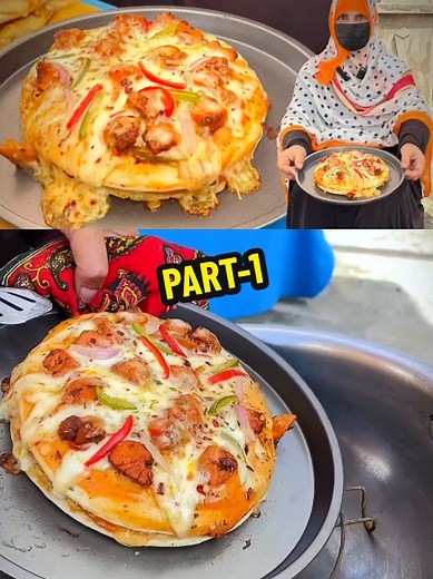Part-1 Shawarma Sandwich Recipe Pizza Ke Shoqeen Bachon Ki Favorite Recipe | Village Handi Roti #shawarma #sandwich #Recipe #quickrecipes #viral