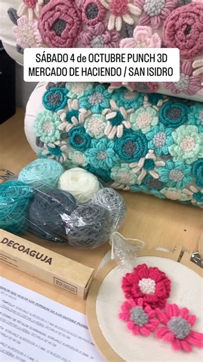 LADIOSA que BORDA on Instagram: "¡¡ SIN EXPERIENCIA PREVIA !! 🌸¡¡¡ Vení a explorar esta asombrosa técnica mixta con la innovación de LADIOSA que simula flores en crochet !!! 🌸 Bordaremos una funda divina SIN COSTURAS con FLORES TRIDIMENSIONALES que no requieren sellado. Compartiremos todos los tips, puntos, puntadas, bucles, soportes, hilados y tipos de aguja 🌸 Incluye un corte de Panamá para un almohadón sin costura de 40 cm x 40 cm, 80 grs de hilado y el patrón / tutorial gráfico de bordado