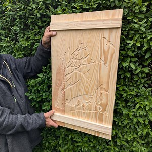 Window Shutter FUCHS Made of Wood – Garden Decoration & Outdoor Wooden Decoration, Wall Decoration for Outside, Rustic Wall Garden Decoration - Etsy