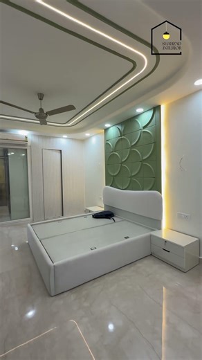 Bedroom interior design 🤍🫶Smart, sleek & totally invisible—where luxury meets functionality✨