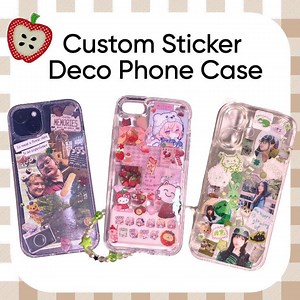 Custom Sticker Deco Phone Case - Etsy