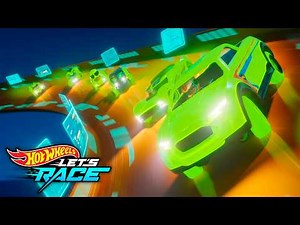 It's an Epic Glow in the Dark Race! | Hot Wheels Let's Race