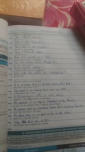 Change the following negative sentences into affirmative and vi... | Filo