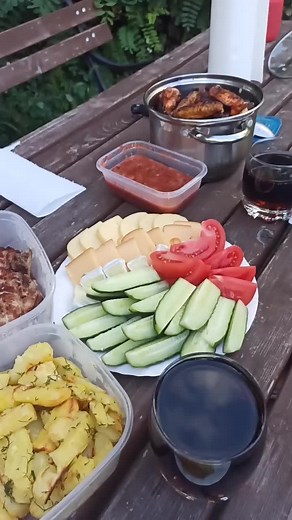 Delicious Outdoor Picnic Setup with Grilled Delights