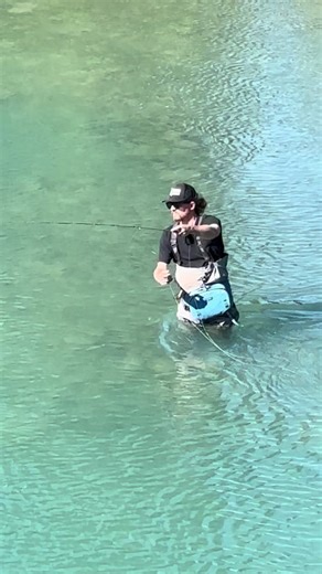 Just another summer day in Banff, fishing on the Bow River. #banff #mybanff #banffnationalpark #canada #canadianrockies #fishing #naturelover #fyp #alberta