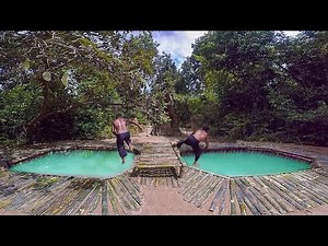 66K views · 3.7K reactions | Primitive Technology Building Bamboo Underground Swimming Pool | Survival Builder Viral | Facebook