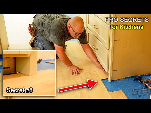 PRO SECRETS | Installing Vinyl Plank Around Kitchen Cabinets