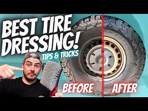 CAR TIRE DRESSING | Best car tire dressing | Detailing TIPS & TRICKS