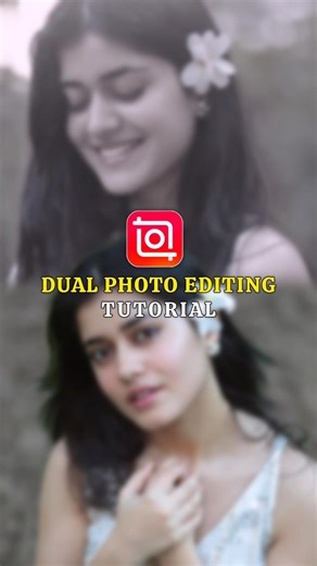 New Dual Photo Editing On Inshot App | Amazing Photo Editing #inshoteditor #shorts