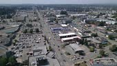 Drone Aerial Footage of Downtown Abbotsford, British Columbia – Rural...